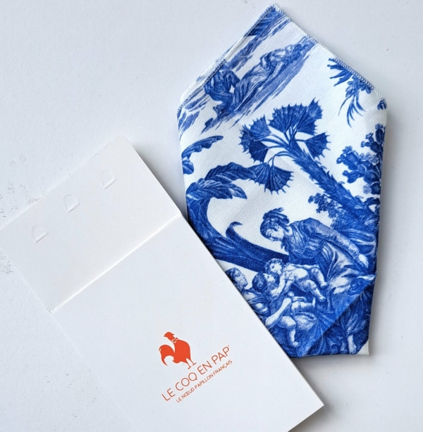 POCHETTE COSTUME "PAUL ET VIRGINIE" BLEU