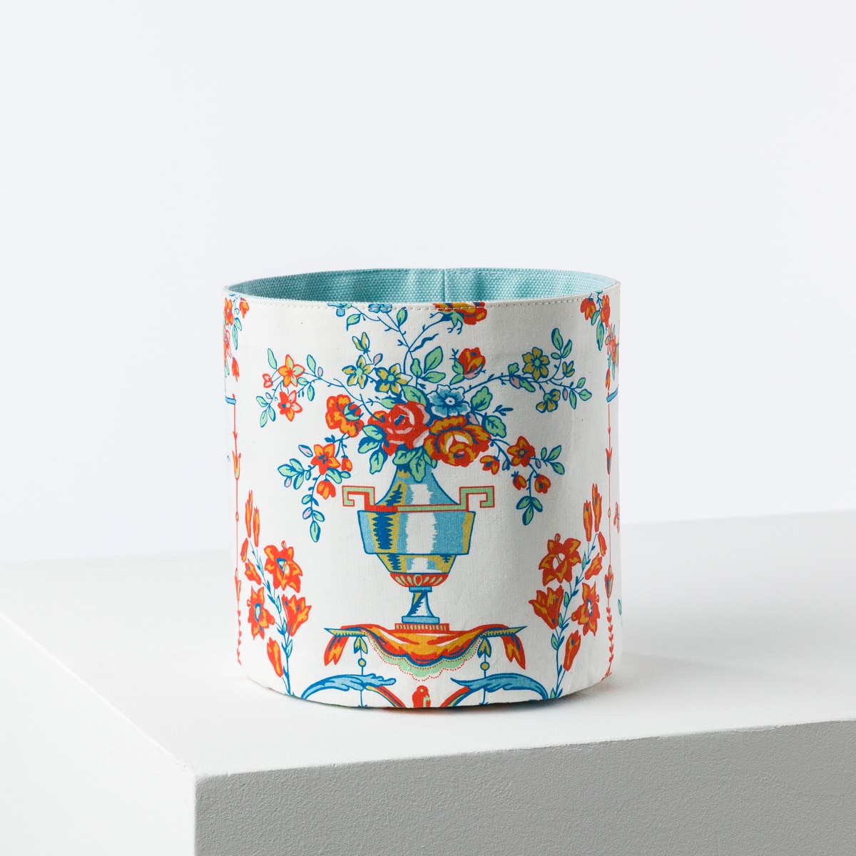 CACHE POT " L'ENFANT AU DAUPHIN" ORANGE