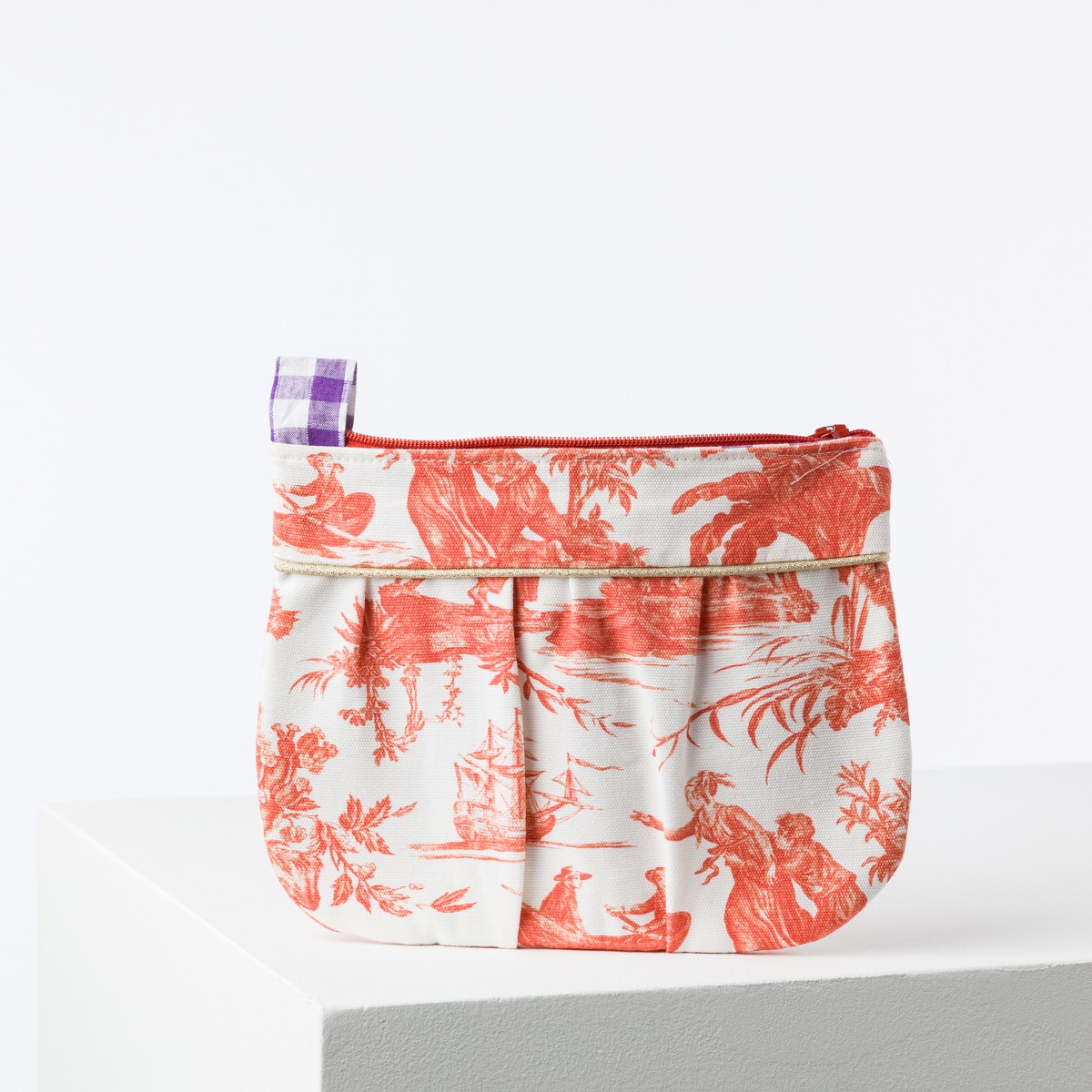 TROUSSE COQUETTE "PAUL ET VIRGINIE" ORANGE