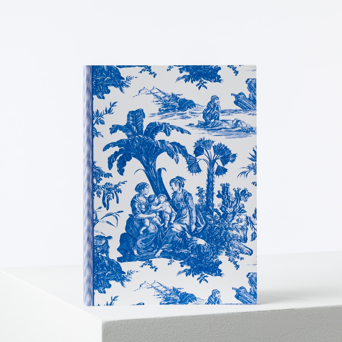 CARNET BROCHE A5 "PAUL ET VIRGINIE" BLEU