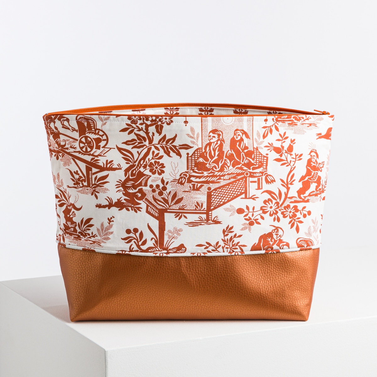 GRANDE TROUSSE "LE CHINOIS A LA BROUETTE" CUIVRE