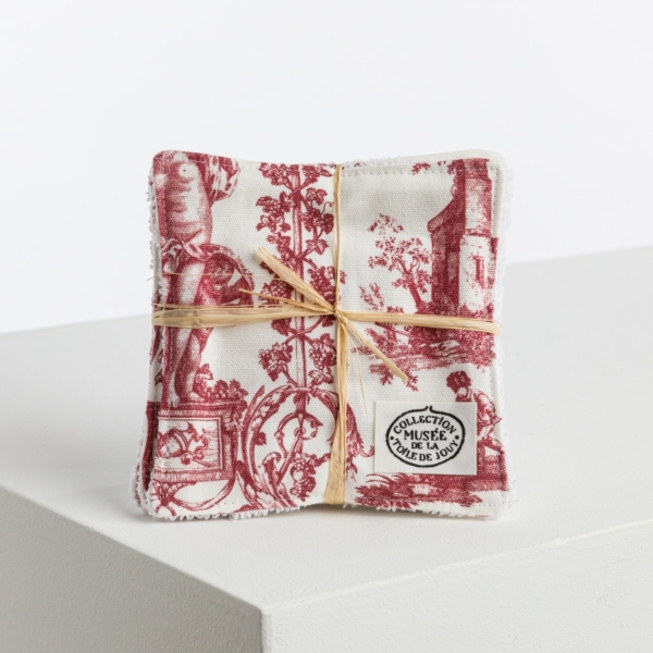 LINGETTES PAR 4 "LIBERTE AMERICAINE" ROUGE