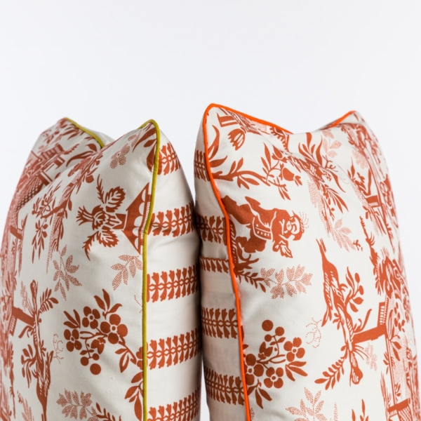 COUSSIN 30/50 "LE CHINOIS A LA BROUETTE" BIAIS KAKI
