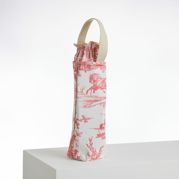 SAC BOUTEILLE ISOTHERME "LES DELICES DES 4 SAISONS" ROSE