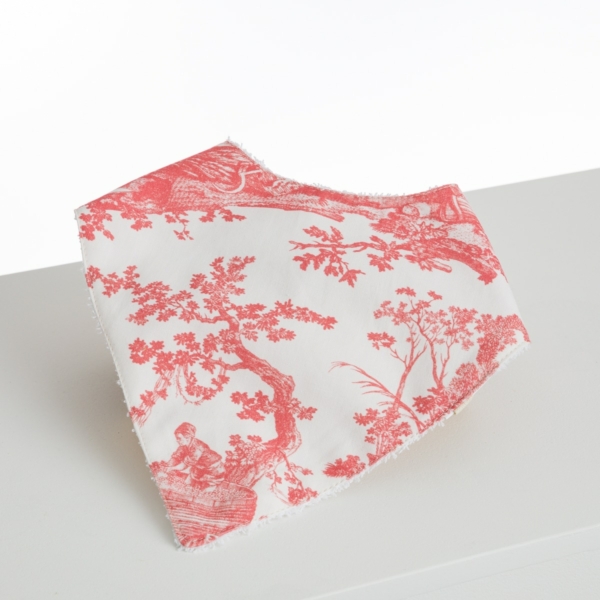BAVOIR BANDANA "LES DELICES DES 4 SAISONS" ROSE
