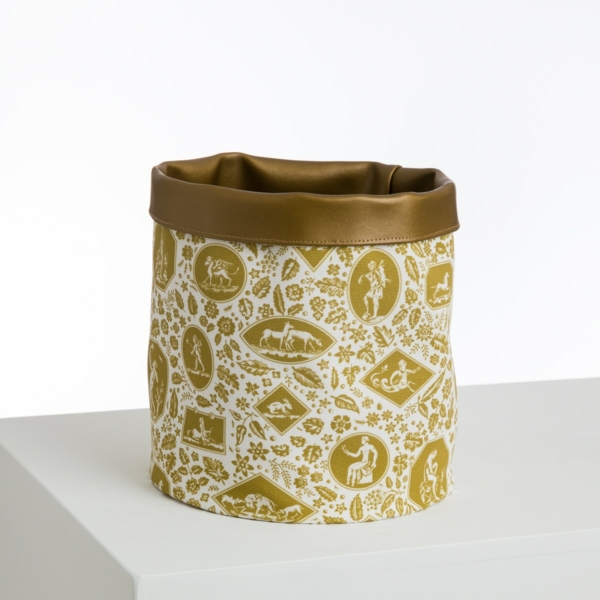 CACHE POT/ CORBEILLE "LES CAMEES" BRONZE