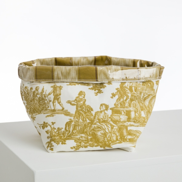 CORBEILLE A PAIN/CACHE POT  "Les délices des 4 saisons" BRONZE