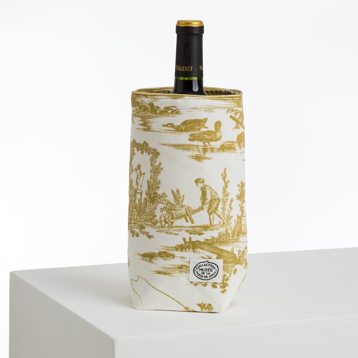 HOUSSE BOUTEILLE DECO "Les délices des 4 saisons" BRONZE