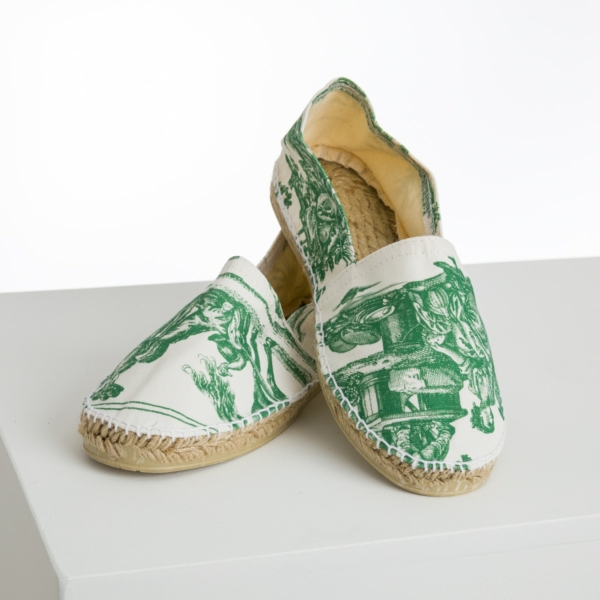 ESPADRILLES "LES DELICES DES 4 SAISONS" VERT PRAIRIE