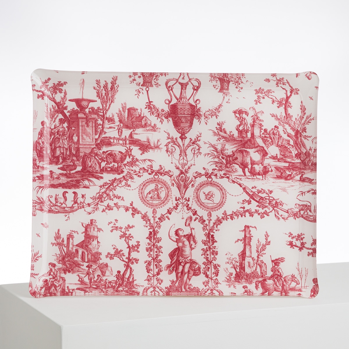 PLATEAU 46X36 "LIBERTE AMERICAINE" ROUGE