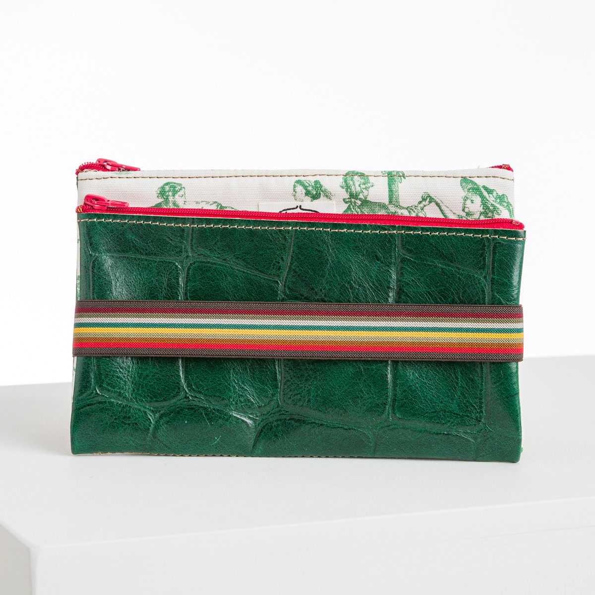 TROUSSE SIAMOISE "LES DELICES DES 4 SAISONS" VERT PRAIRIE