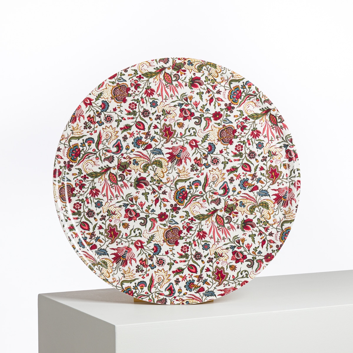 PLATEAU ROND DIAM 46 CM "FANTAISIE INDIENNE"