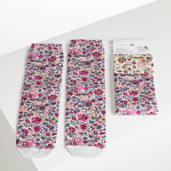 CHAUSSETTES TAILLE UNIQUE "FANTAISIE INDIENNE"