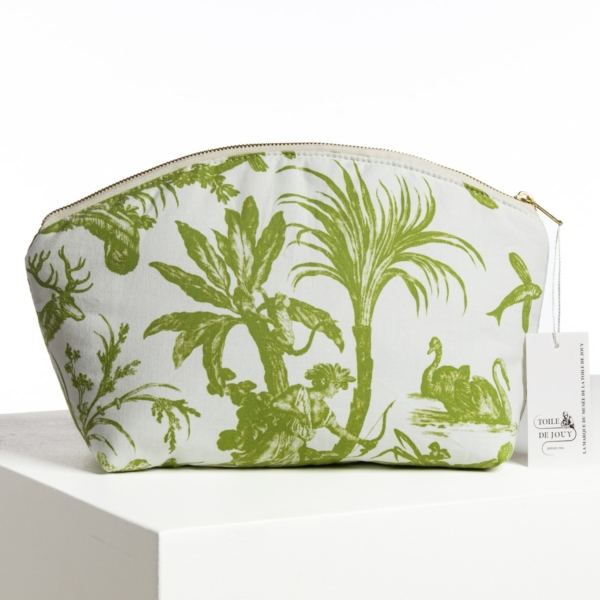 TROUSSE ARRONDIE  "4 PARTIES DU MONDE"  VERT JUNGLE