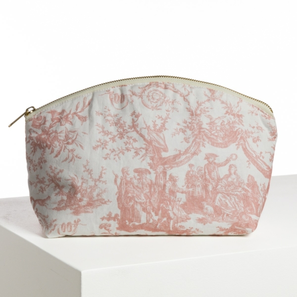 TROUSSE ARRONDIE "COURONNEMENT DE LA ROSIERE" ROSE POUDRE