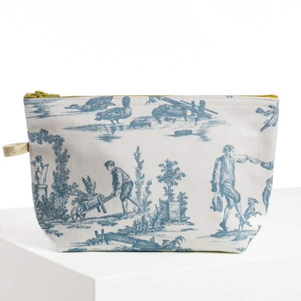 TROUSSE PENELOPE "LES DELICES 4 SAISONS" BLEU LAC