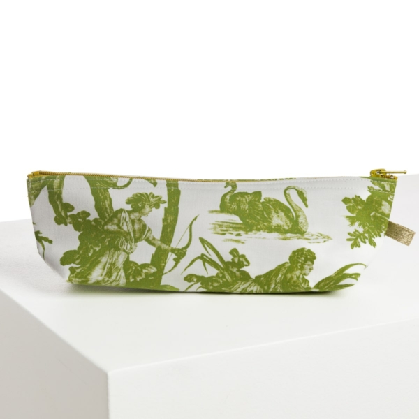 TROUSSE STYLOS "4 PARTIES DU MONDE" VERT JUNGLE
