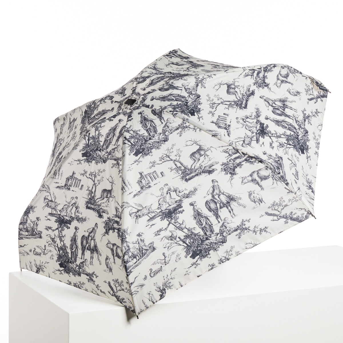 PARAPLUIE PLIANT DANS SON POCHON "LES PLAISIRS DE LA CAMPAGNE" - 2 coloris