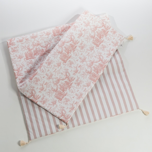 MATELAS DE REPOS "COURONNEMENT DE LA ROSIERE" ROSE POUDRE