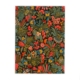 Le XCOMM_CARNET A5 BLEUETS présente un motif floral vivant avec des fleurs rouges, jaunes, bleues et orange parmi des feuilles vertes sur un fond sombre pour un look botanique riche. la marque Toile de Jouy